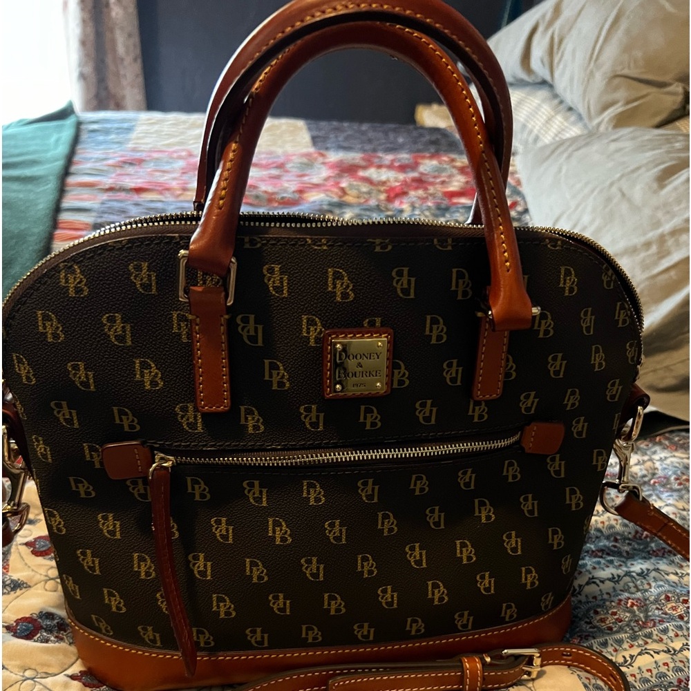 Dooney and Bourke domed top handle satchel